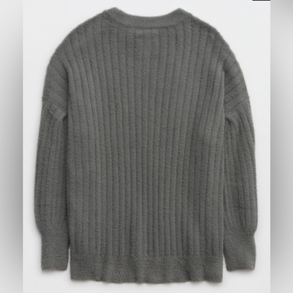 Aerie Ribbed Crew Neck Sweater - Picture 5 of 9